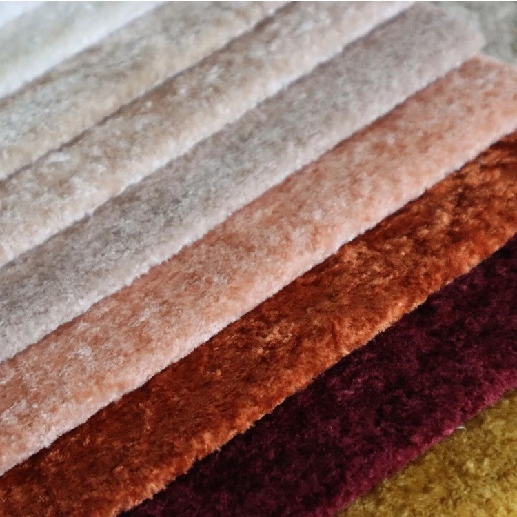 Mottled Velvet Warp Trikotaj Pelush qoplamali mato Vintage Divan Mebel
